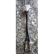 Bolo Tie Steers Skull and Nickel Plated Tips.